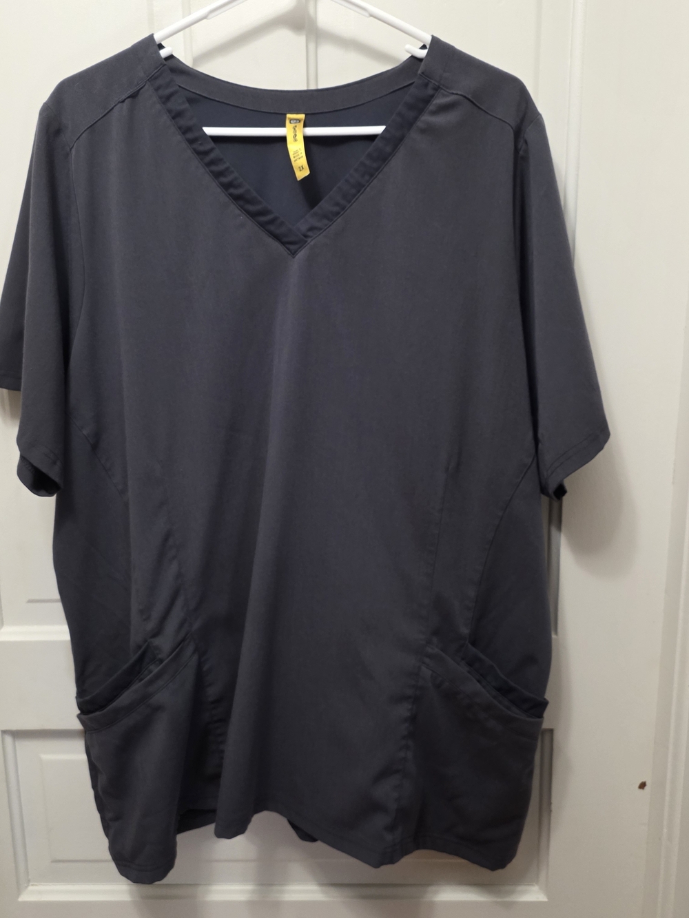 WonderWink Aero 2-Piece Scrub Set Gray V-Neck Top & Jogger Pants Size 2X